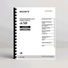 Sony SLT A58 A58K  58 Camera manual