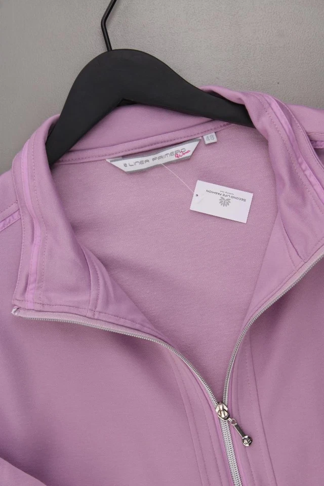 LINEA PRIMERO Classic Cardigan für Damen Gr. 48, XXL Langarm lila aus Polyester - Bild 2 von 4