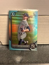 2022 Bowman Chrome 1st Trystan Vrieling #BDC-43 Sky Blue Refractor New York Yank