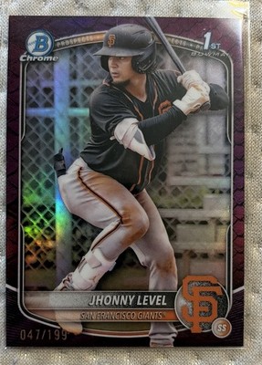 2025 Bowman-Chrome Prospects Jhonny Level#BCP-147 Fuchsia Reptilian Refractor199