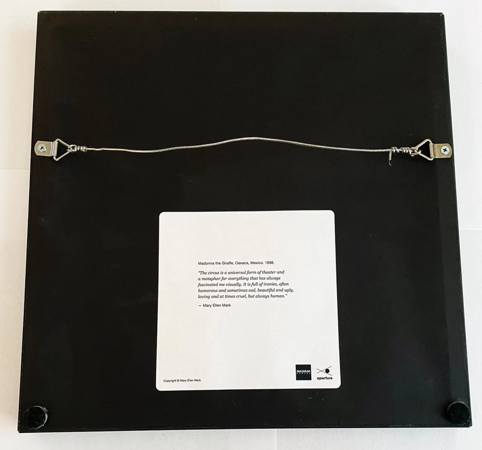 Estate Stamped MAGNUM SQUARE PRINT Mary Ellen Mark "Madona the Giraffe" 1998 - Image 3 of 4