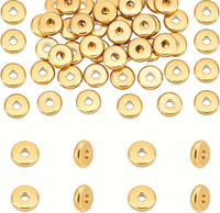Edelstahl Abstandsperlen 10Mm FüR DIY Schmuck, Runde Perlen, Goldfarben