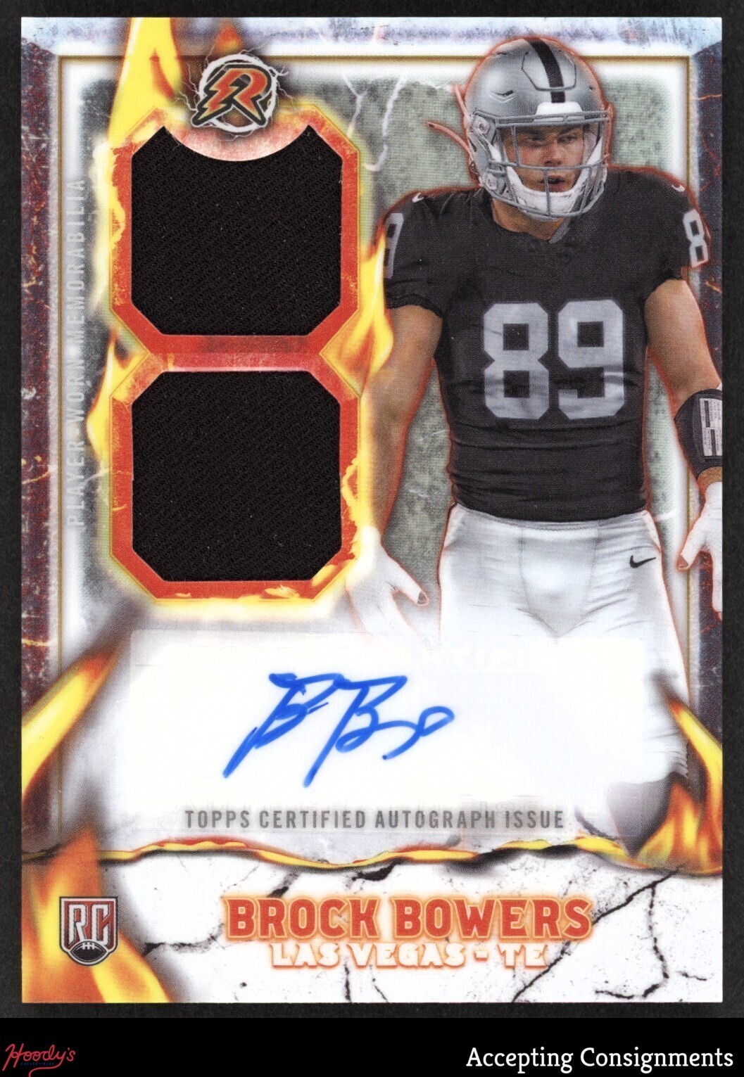 2024 Topps Resurgence Ignite #IPABB Brock Bowers RC ROOKIE PATCH AUTO RPA