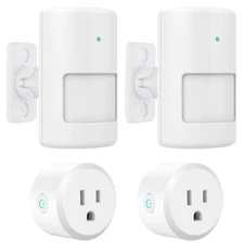 2 Pack Motion Sensor Light Switch, Outlet, PIR Infrared, 3 Adjustable Modes