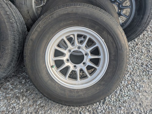 ST TRAILER 15" 6 LUG ON 5.5 ALUMINUM  WHEEL & 225/75R15