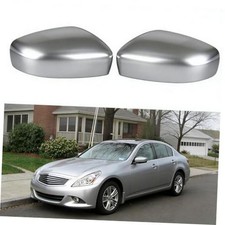 Door Wing Mirror Cover Caps for Infiniti G37 2008-2013, G25 2011-2012, Sliver