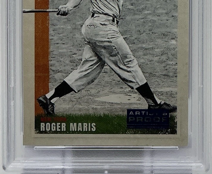 Roger Maris PSA 10 - 2022 Panini Diamond Kings ‘Artist Proof’ Blue -Yankees Icon - Image 3 of 4