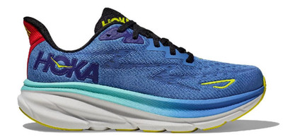 HOKA Men's Clifton 9 Running Shoes, 9.5 US, VIRTUAL BLUE/CERISE, RARE COLOR