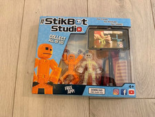 Zing StikBot, Orange and White/Clear Motion Animation App Movie Making Toy