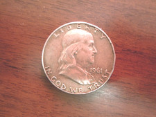 UNITED STATES oF AMERICA HALF DOLLAR LIBERTY 1961 IN GOD WE TRUST Silver Coin