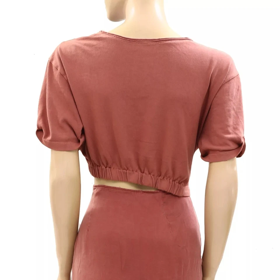 Free People Rae Maxi Dress Redwood Effortless Cutout Beach Resort M NEW 282812 - Image 3 of 4