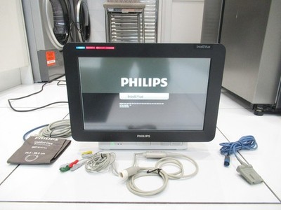 PHILIPS INTELLIVUE MX550 15'' TOUCH TRAGBARER GAS CO2 ANALYSATOR X2 PATIENTENMONITOR