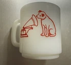 Vintage RCA LANCASTER 40th Anniversary 1942-82 Milk Glass Glasbake Mug