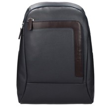 Piquadro Gray Leather Backpack 100% Authentic