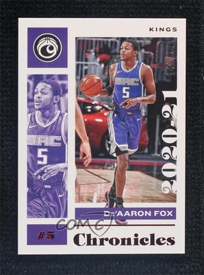 2020-21 Panini Chronicles Chronicles Red 141/149 De'Aaron Fox #44 s9z