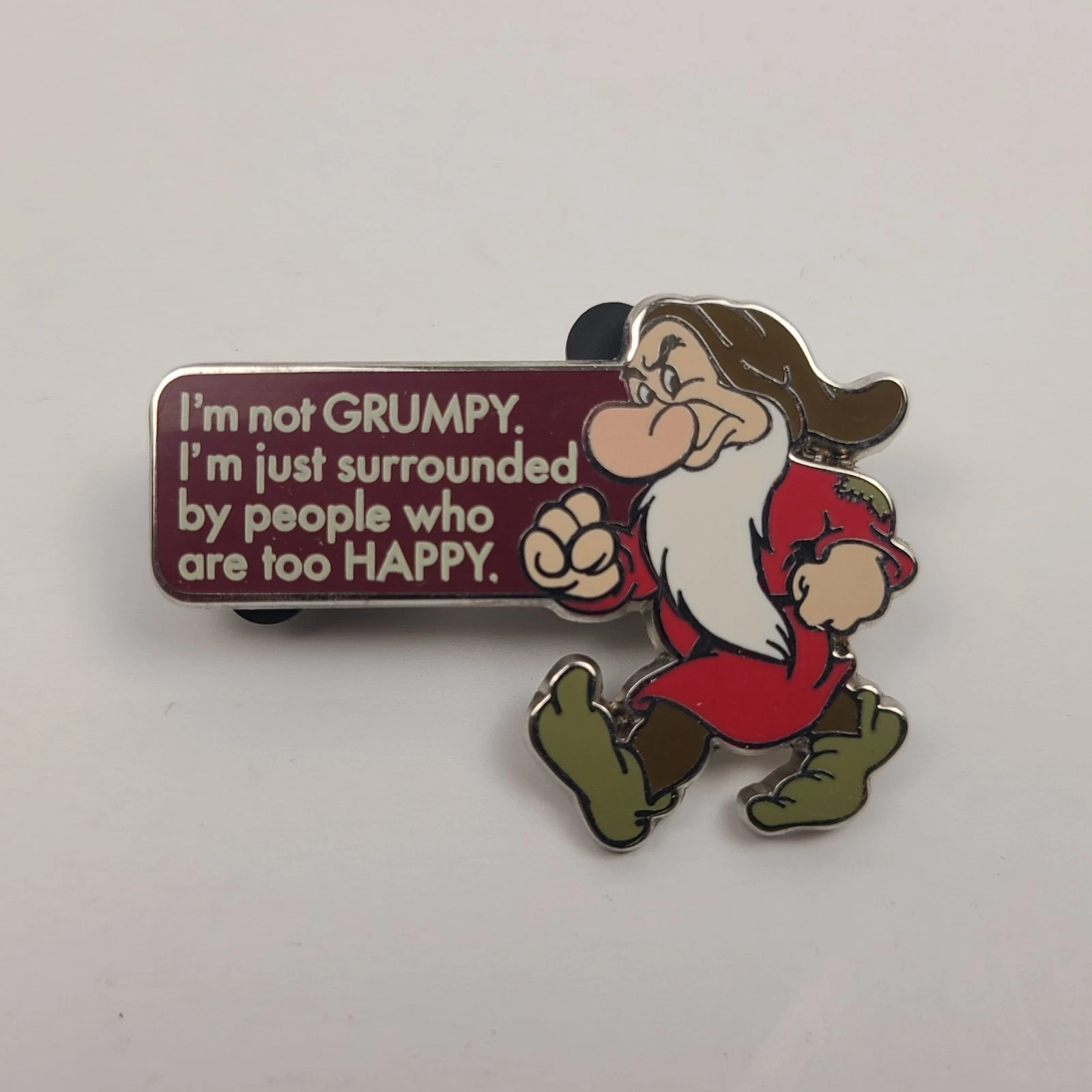 Disney Parks Grumpy I'm Not Grumpy Pin 2014 Snow White and the Seven Dwarfs