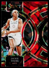 2024 Panini Select WNBA Jackie Young Premier Level #180 Red Ice Prizm