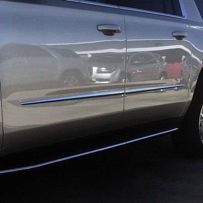 Chrome Body Side Moldings - Fits: 2014-2019 Toyota Highlander SUV (4 Piece Kit)