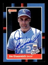 1988 Donruss #343 Jim Eisenreich HAND SIGNED AUTO