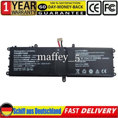 7.6V 5000mAh 5059B4-2S-1 Li-ion Akku für CHUWI GemiBook pro CWI528 Freebook DE