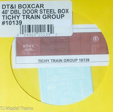 Tichy Train Group #10139 Decal for: Detroit, Toledo & Ironton 40' Double-Dr