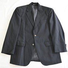 Jos A Bank 38S Black Gold Button 100 Wool Mens Blazer Suit Jacket Sport Coat