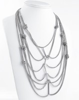 Bcbgeneration 'starlight' Knotted Antiqued Silver-tone Layered Necklace $48 Bcbgeneration 'starlight' Knotted Antiqued Silver-tone Layered Necklace $48