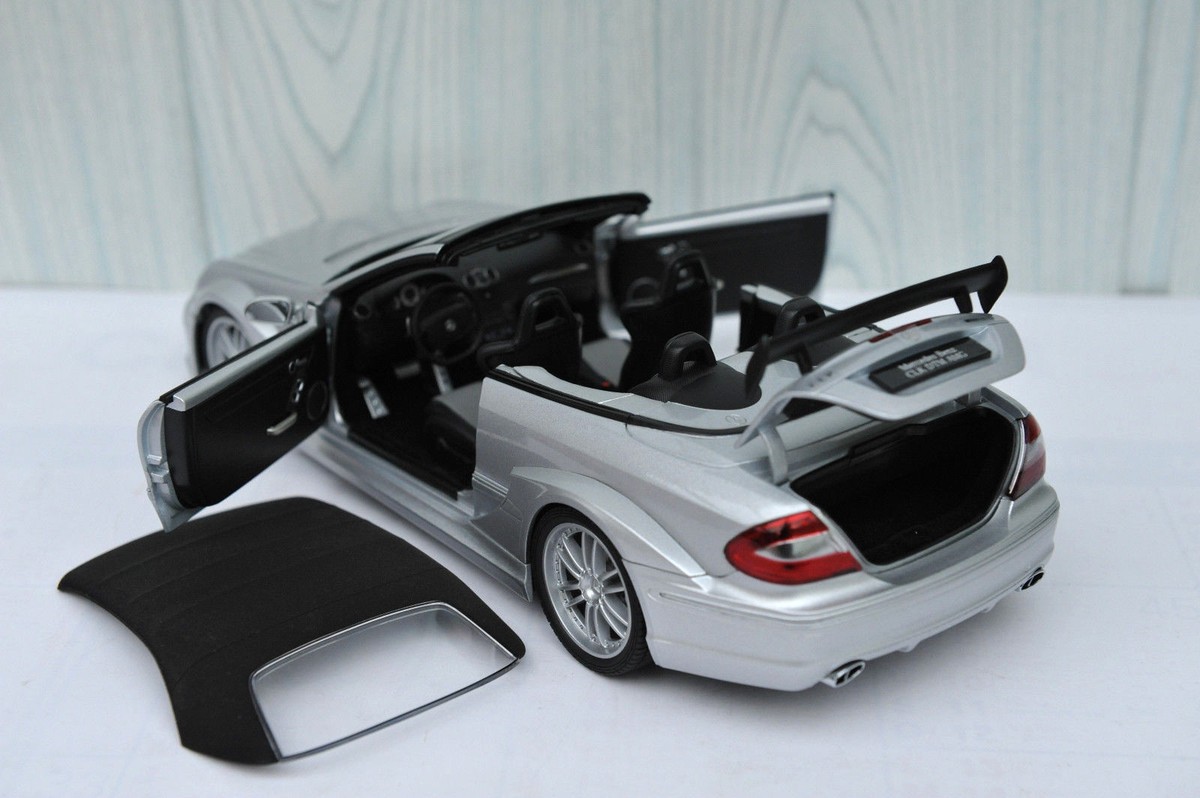 MERCEDES BENZ CLK DTM AMG CABRIO 1/18 KYOSHO 084625 SILVER COMME