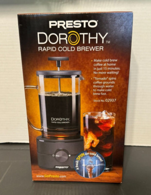NEW Presto Dorothy Rapid Cold Brewer Fast Coffee Maker 10-30080 Stock #:02937