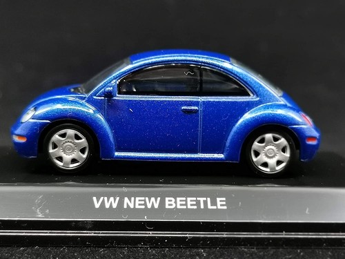 New Autoart 1:64 Model Car Volkswagen New Beetle 1999 Bright Blue 20172 - Picture 5 of 9