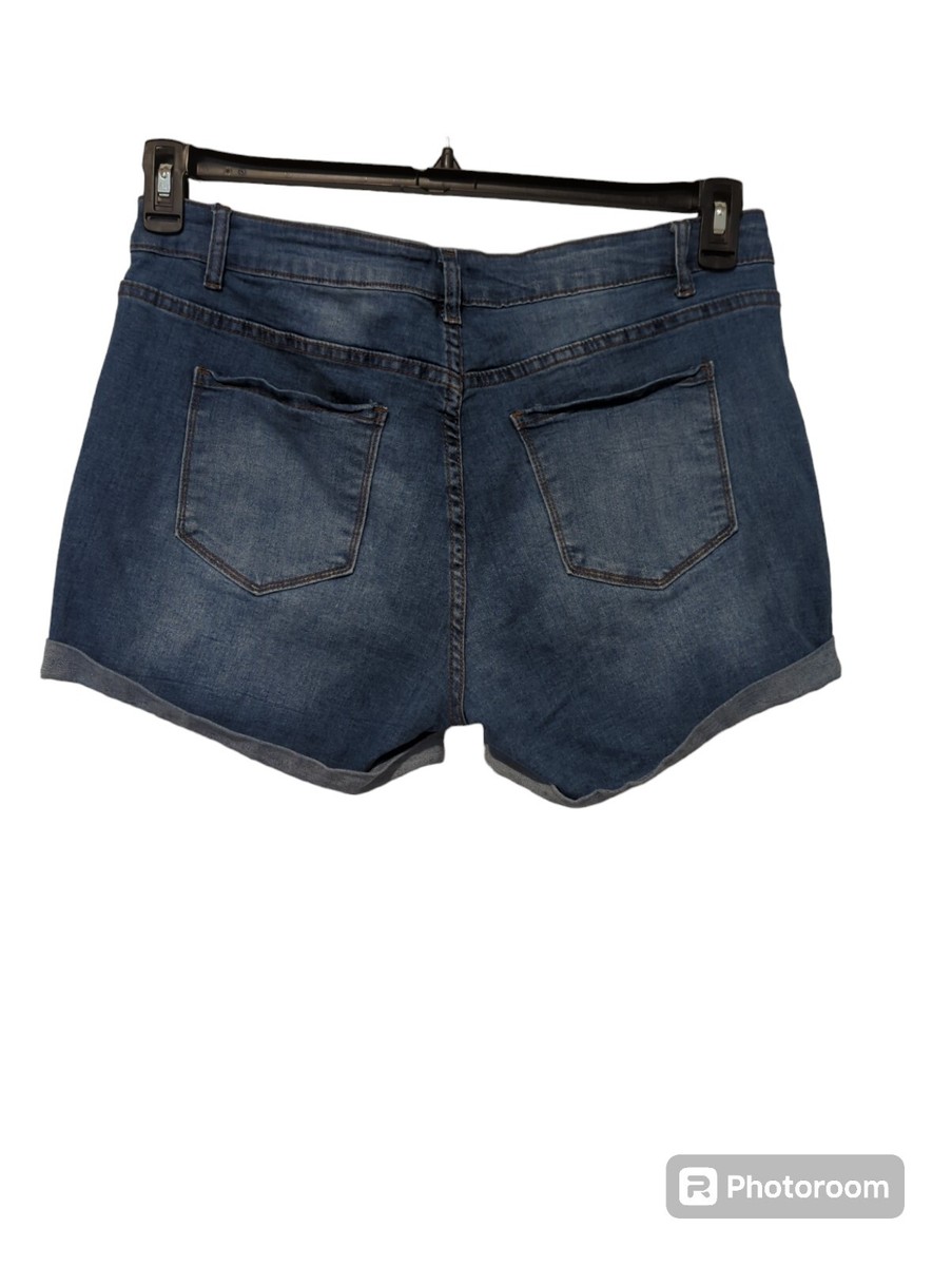 Honey & Bristle Button Fly Denim Jean Shorts Size 16 Boho