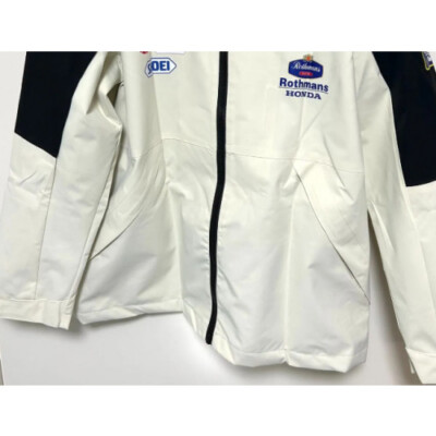 Rothmans x honda HRC MotoGP NSR jacket Size L White Black [Mint