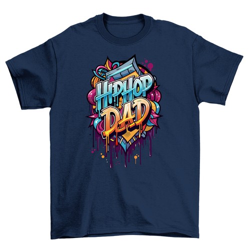 Hip Hop Dad Vibes - Funny T-shirt for Cool Dads! 100% Cotton, Unisex Design. Roc - Picture 3 of 46