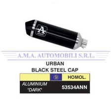 Terminale Urban alluminio Dark con fondello Dark Honda SH 125i 2020 2021 2022