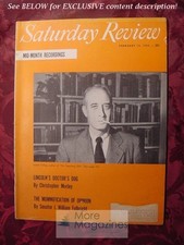 Saturday Review February 12 1955 LIONEL TRILLING J. WILLIAM FULBRIGHT