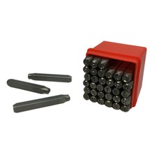 6mm Vector Number Capital Letter Punch Stamp Marking Ingot Jewelry 36 Pc Set