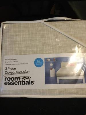 Room essentials 3 Piece Duvet Cover Set, Full/Queen