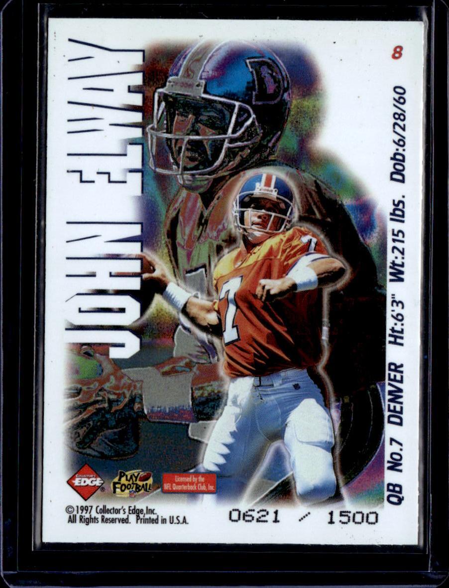 1997 Collector's Edge Masters #8 John Elway Night Games #/1500 | eBay