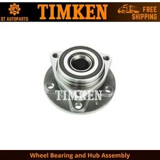 For 2017-2019 Volkswagen Golf SportWagen Wheel Bearing and Hub Assy Front Timken