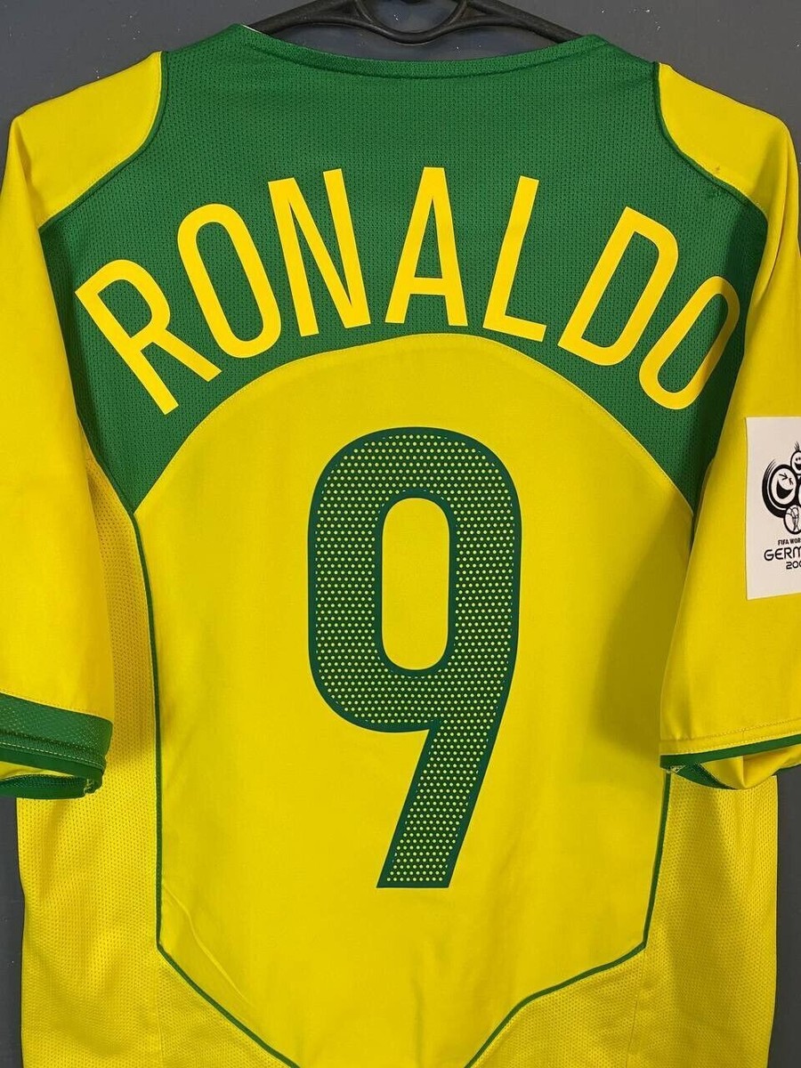 MEN BRAZIL BRASIL NATIONAL 2004/2006 RONALDO FOOTBALL SOCCER SHIRT