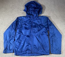 Vintage Eddie Bauer Lightweight Pullover Windbreaker Jacket Blue Medium USA Made
