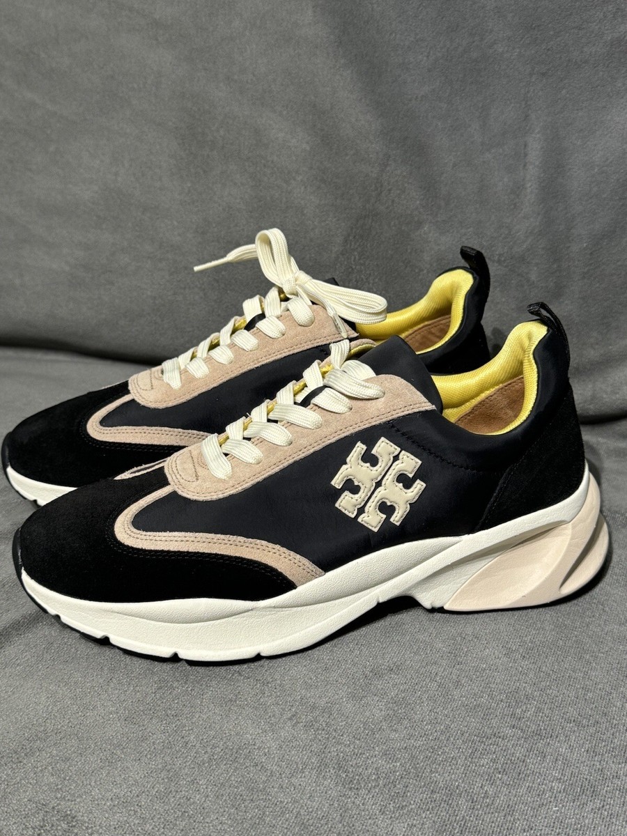 Tory Burch Women's Good Luck Trainer Sneakers Size 10.5 Black