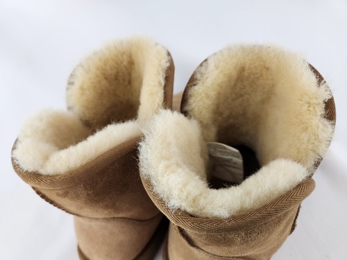NEW 100% Wool Shearling Lined Women's SZ 10 Scalloped Edge Boots Slippers Shoes - Picture 4 of 10