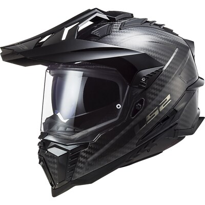 LS2 Motorcycle Helmet Explorer C MX701 Carbon Size M Enduro Helmet with Visor Off-Road