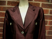 Taillissime La Redoute 100% Silk Jacket Uk Size 12 Eu 40