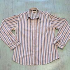 DOLCE & GABBANA(D & G) Striped Long Sleeve Dress Shirt Size 38/52