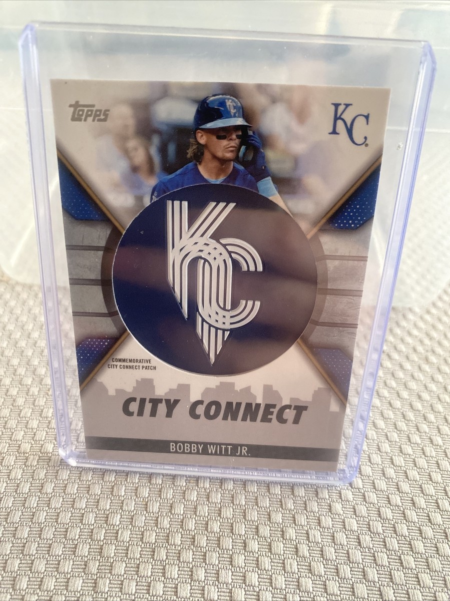 2023 Topps Series 1 Bobby Witt Jr City Connect Cap Patch Relic CC 