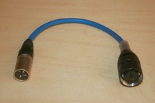 Tuchel Adapter Großtuchel - XLR blau f. Sennheiser etc.