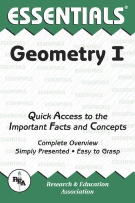 Geometry I Essentials (Essentials Study Guides) (Vol 1) by The Editors of REA, 
