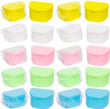 Denture Retainer Cases Dental Teeth Guard Holder, Travel Cleaning Container